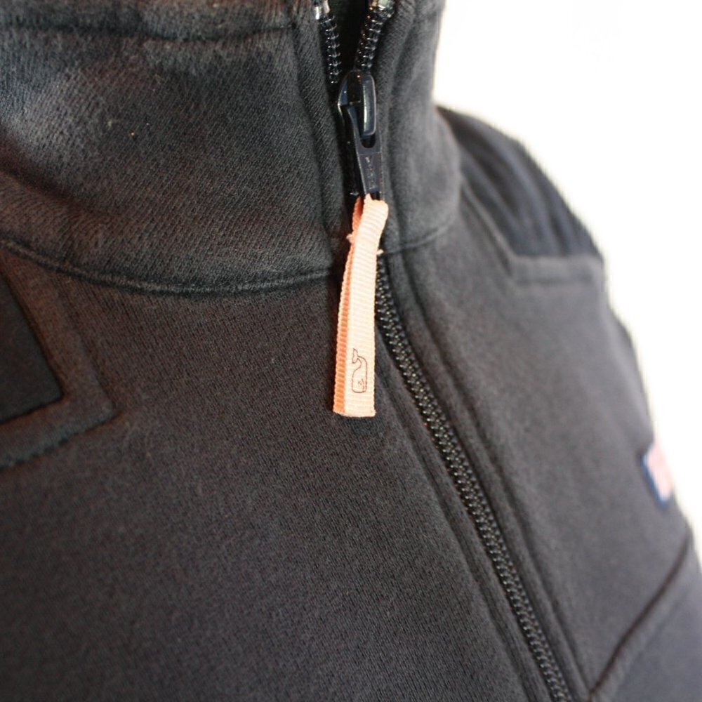 Vineyard Vines Sweatshirt 1/4 Zip Pullover Style Dark Blue 100% Cotton S… - Picture 3 of 6